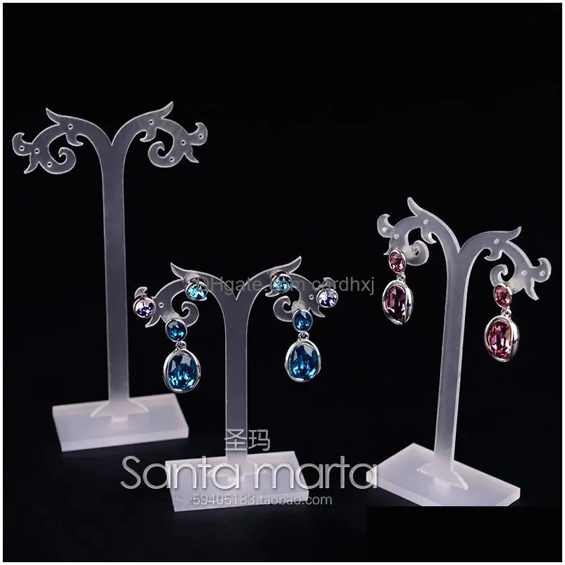 jewelry pouches acrylic earrings display holder firework stand 3pcs series