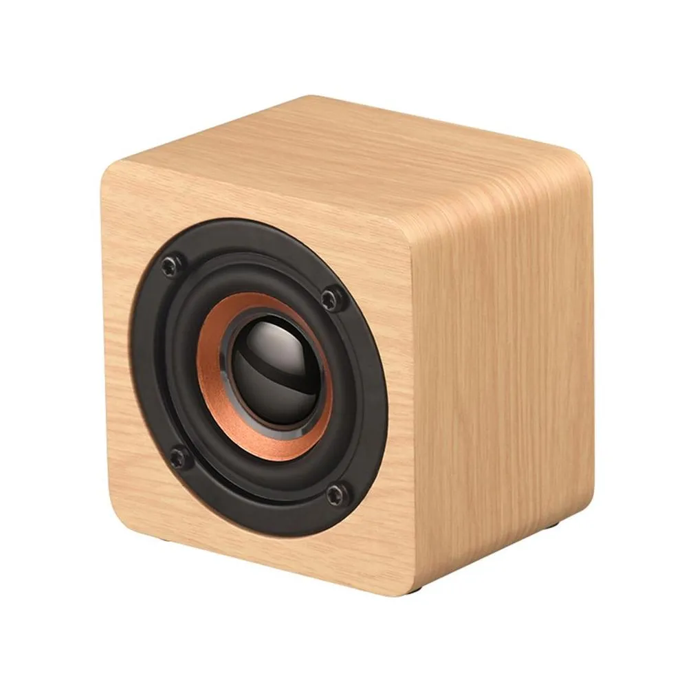 q1 portable speakers wooden bluetooth speaker wireless subwoofer bass powerful sound bar music speakers for smartphone laptop