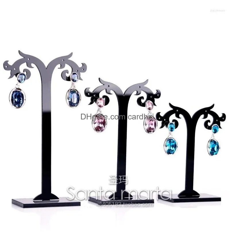 jewelry pouches acrylic earrings display holder firework stand 3pcs series