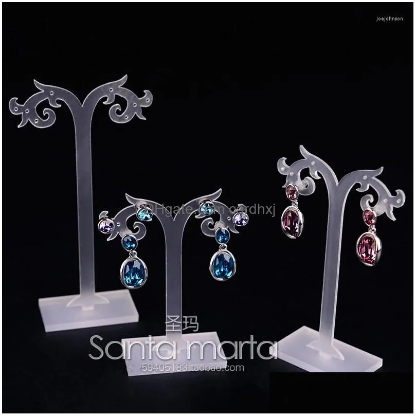 jewelry pouches acrylic earrings display holder firework stand 3pcs series