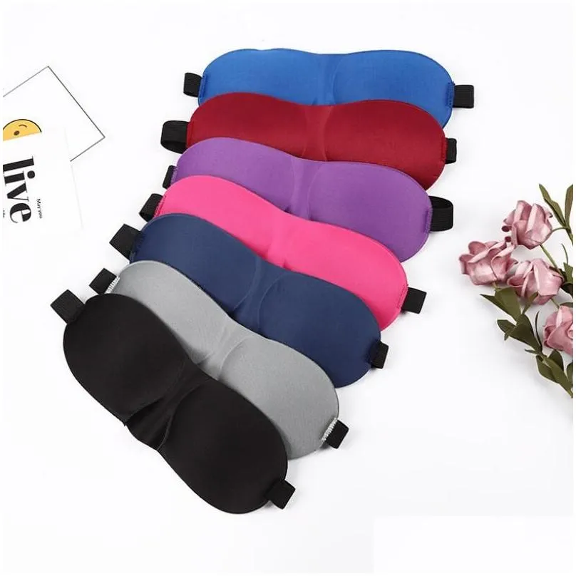 3d sleep mask natural sleeping eye mask eyeshade cover shade eye women men soft portable blindfold travel eyelx7747