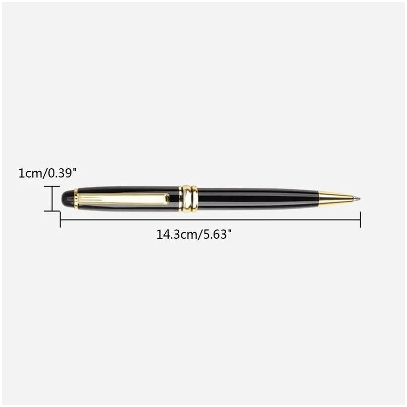 Ballpoint Pens Wholesale Luxury Retractable Pen Black Ink 0.5Mm Point For Men Women Professional Executive Office Creative Present D Ot9Rf