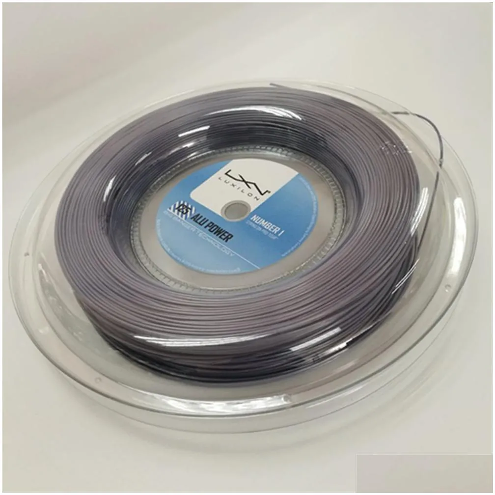 quality luxilon big banger alu power tennis racquet string 200m grey color same as original