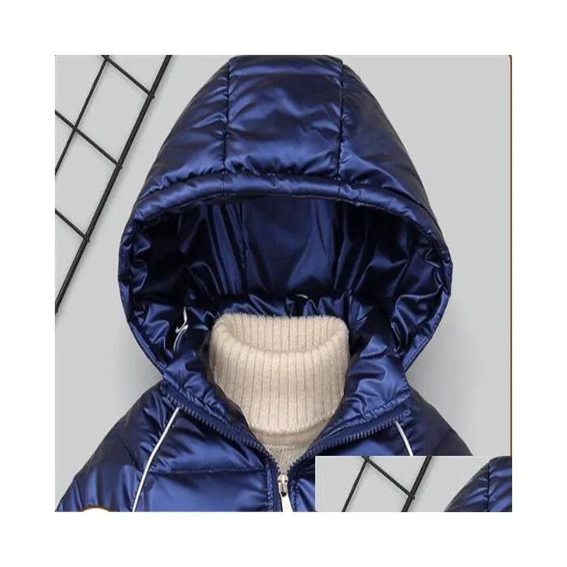 hooded thick duck kids down coat jackets children boys girls outerwear 2 6 years winter clothes