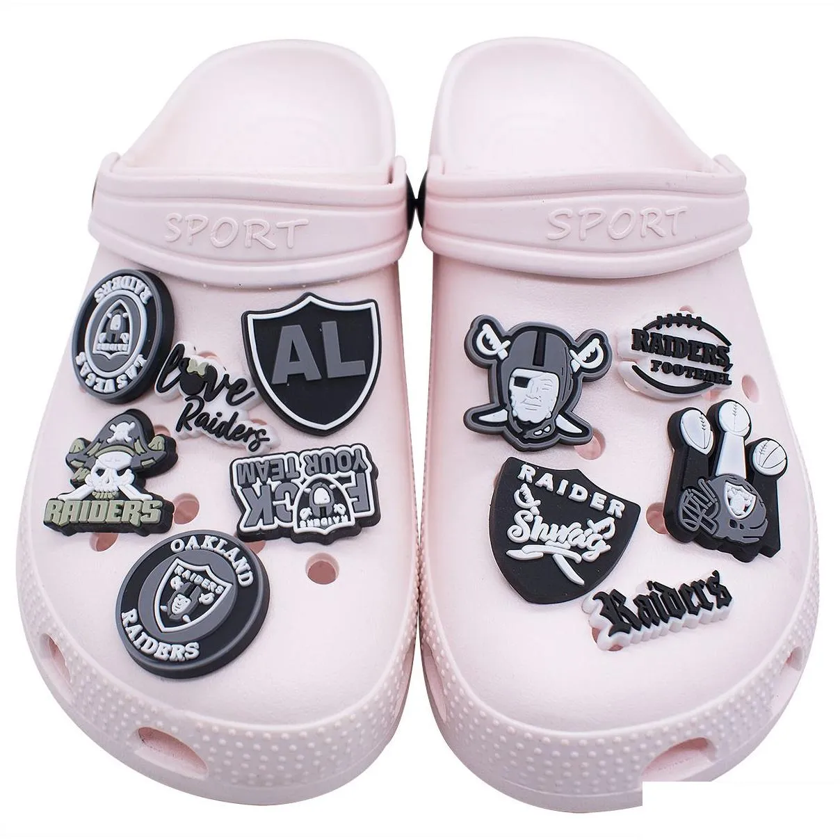 pvc sport shoe charms decoration buckle accessories jibitz charms clog pins