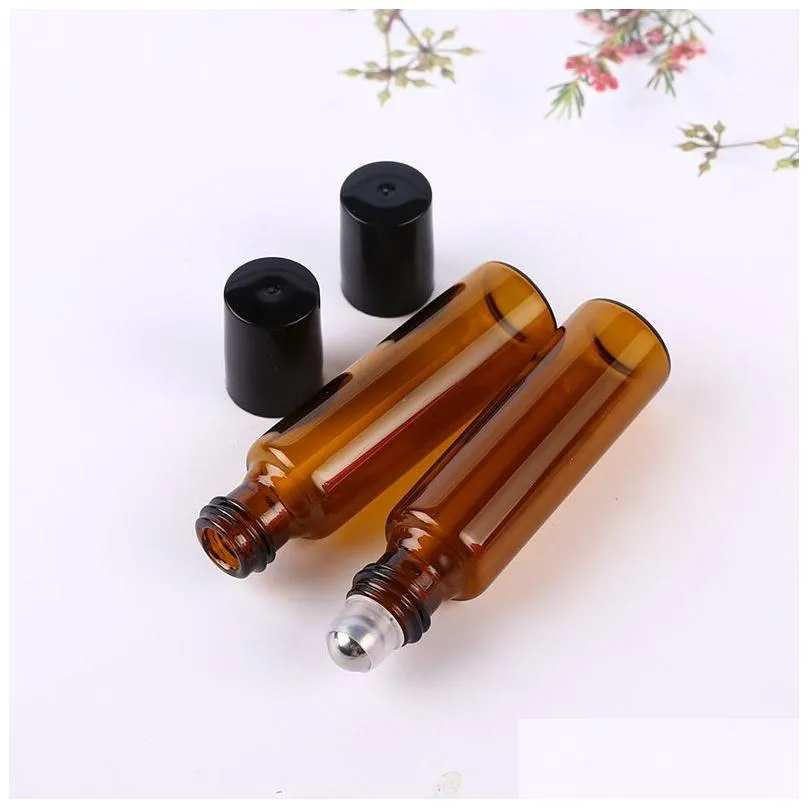 1ml 2ml 3ml 5ml 10ml amber roller bottles mini roll on glass bottle for essential oils refillable perfume bottle wb3248