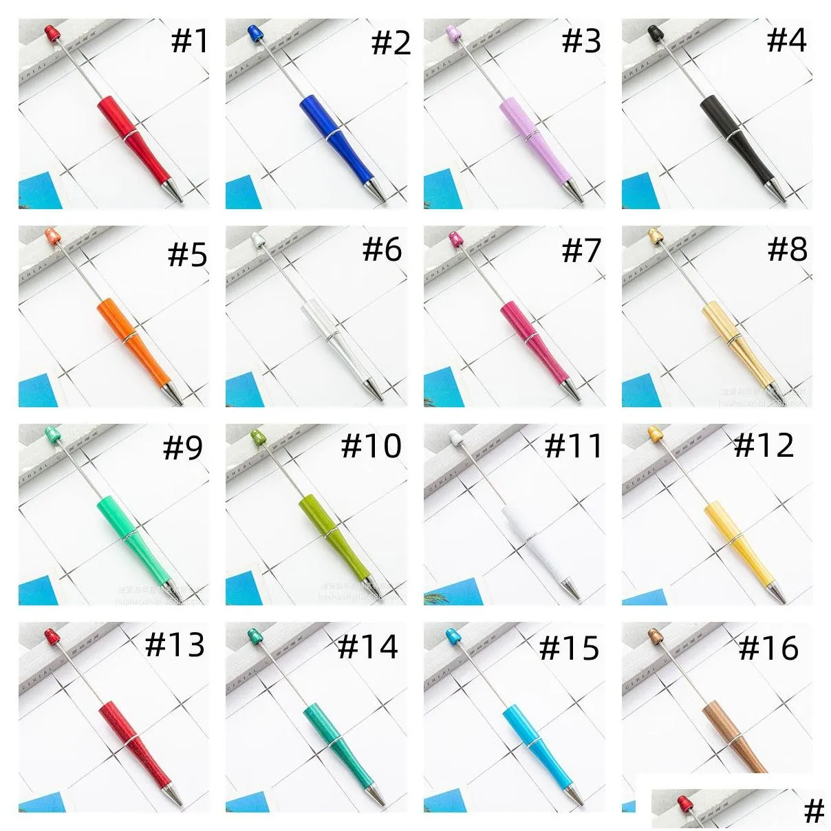 wholesale add a bead diy pen original beads pens customizable lamp work craft writing tool ballpoint pen creative birthday gift