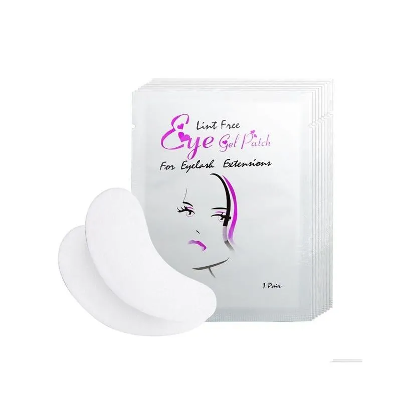 eye geles 100pairs/pack hydrating eye care pad paperes under eye pads lash under for makeup