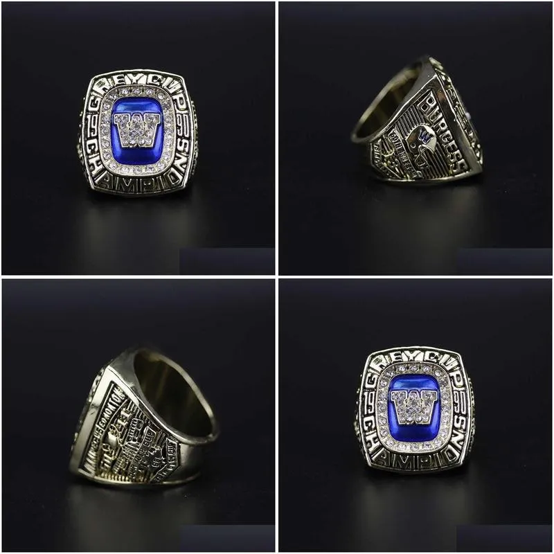 1990 cfl winnipeg blue bomber football gray cup championship ring