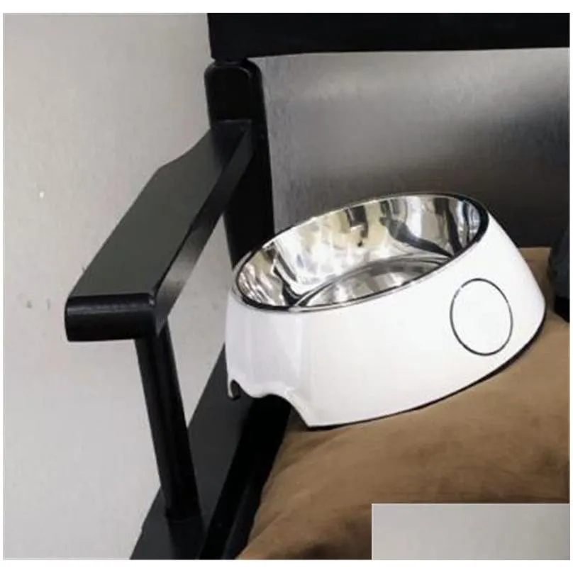 pet home use stainless steel dog bowls feeding and water bowl for dogs cats pets outdoor feeder