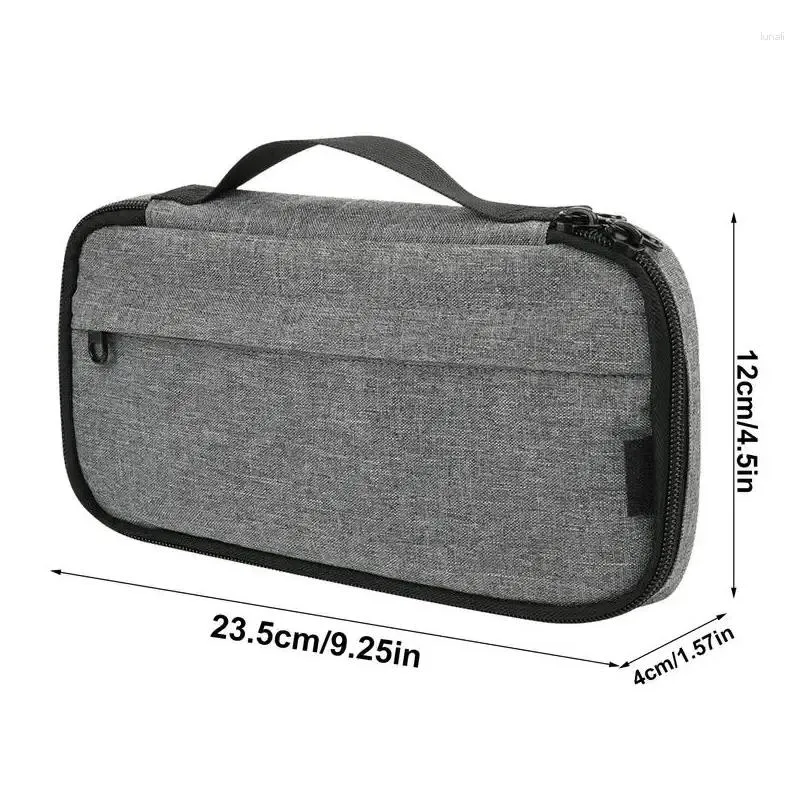 storage bags travel bag waterproof gray medication with double zippers large capacity portable meds for box