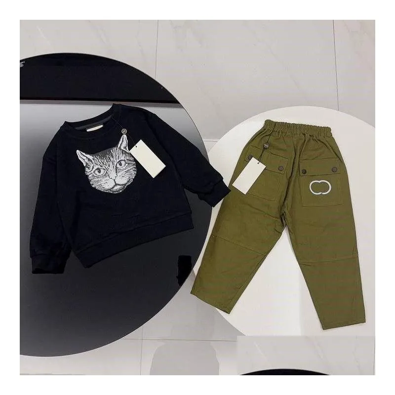 brand baby toddler boy kids clothes sets autumn casual baby girl clothing suits child suit sweatshirts sports pants spring kid set