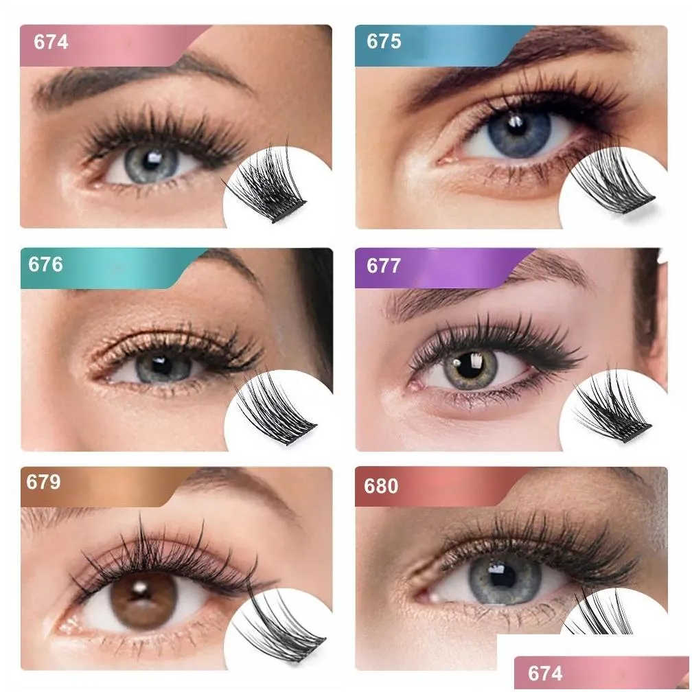 cluster lashes 36 pcs lash clusters diy eyelash extension individual lashes 0.07 c/d thin band easy to apply at home lashes