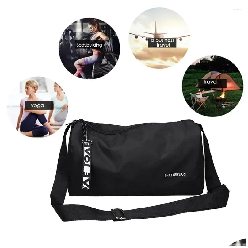 outdoor bags portable fitness gym multifunction fashion travel handbag 600d nylon adjustable strap for weekend training