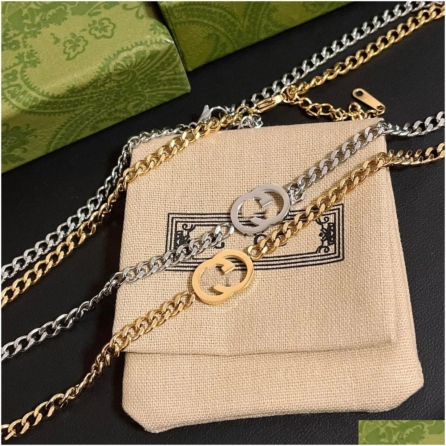 brand heart letter pendant necklace design for women silver necklaces vintage design gift long chain love couple family jewelry necklace celtic style letter