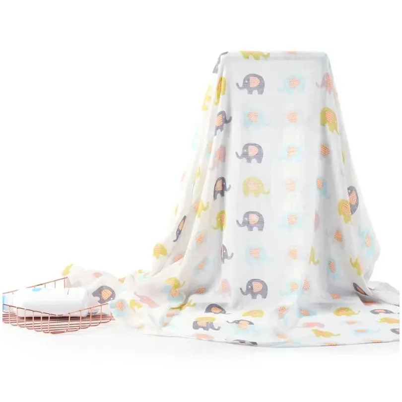 blankets cotton baby swaddles soft born bath gauze infant wrap sleepsack stroller cover play mat stuff