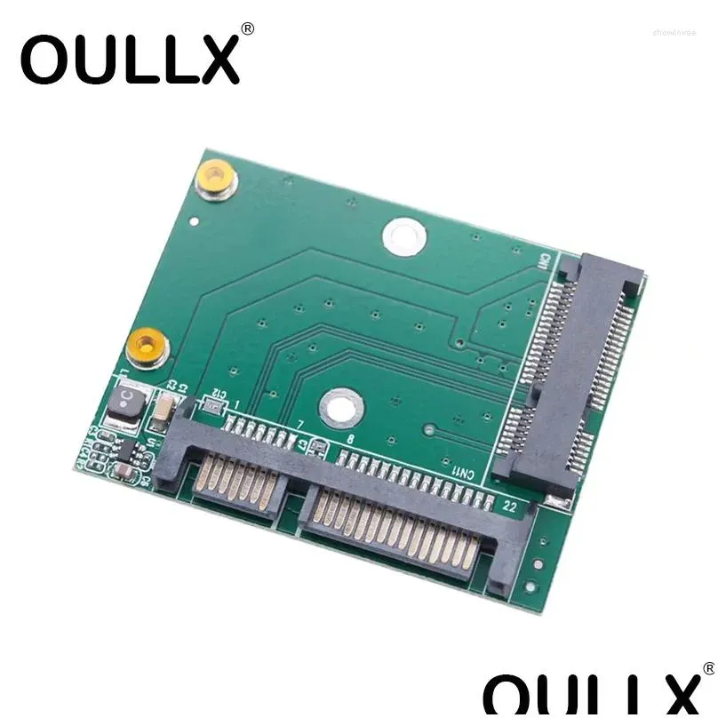 computer cables oullx msata ssd to sata 3 adapter card 2.5 inch interface 5cm mini pcie iii