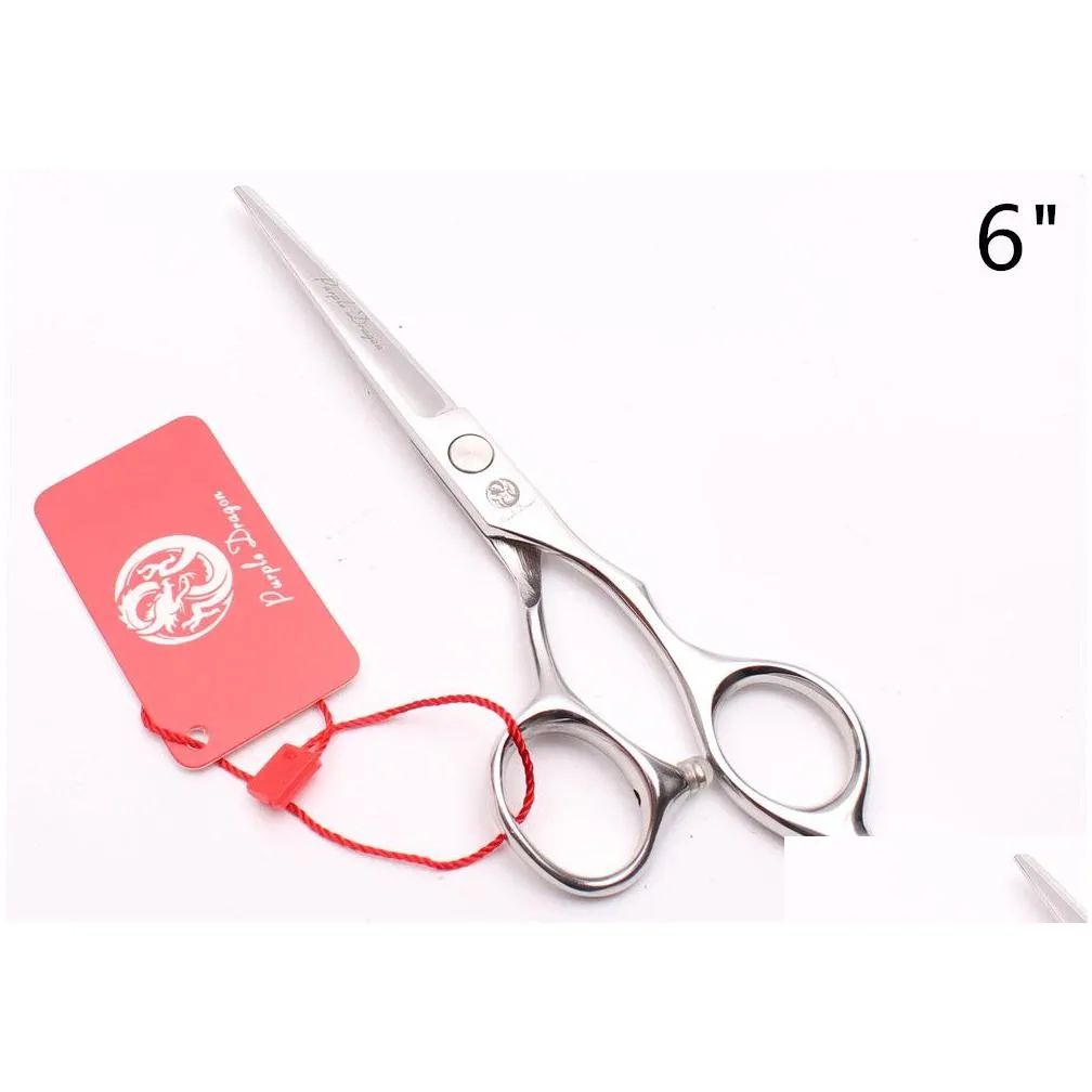 z1006 5 to 8 different size jp 440c purple dragon silver hairdressing shears cutting or thinning scissors human or pets hair style