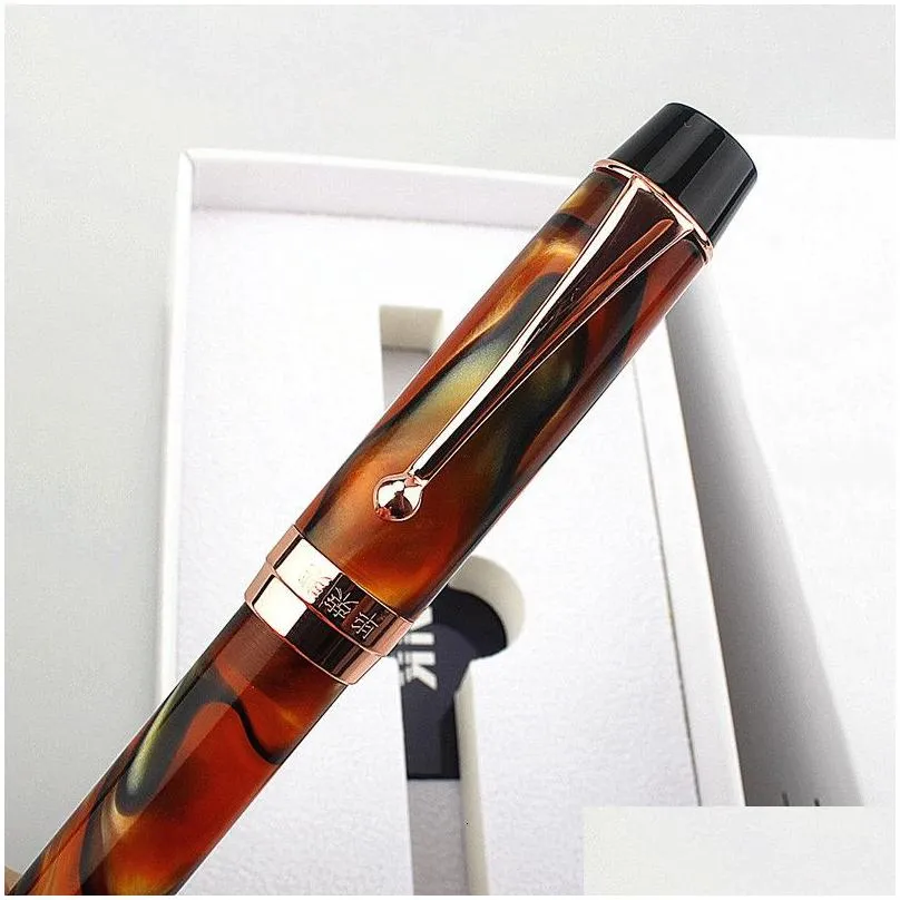 wholesale fountain pens luxury brand pen 450 pen business nib 0 5mm resin ink offic stationeri gift 230814