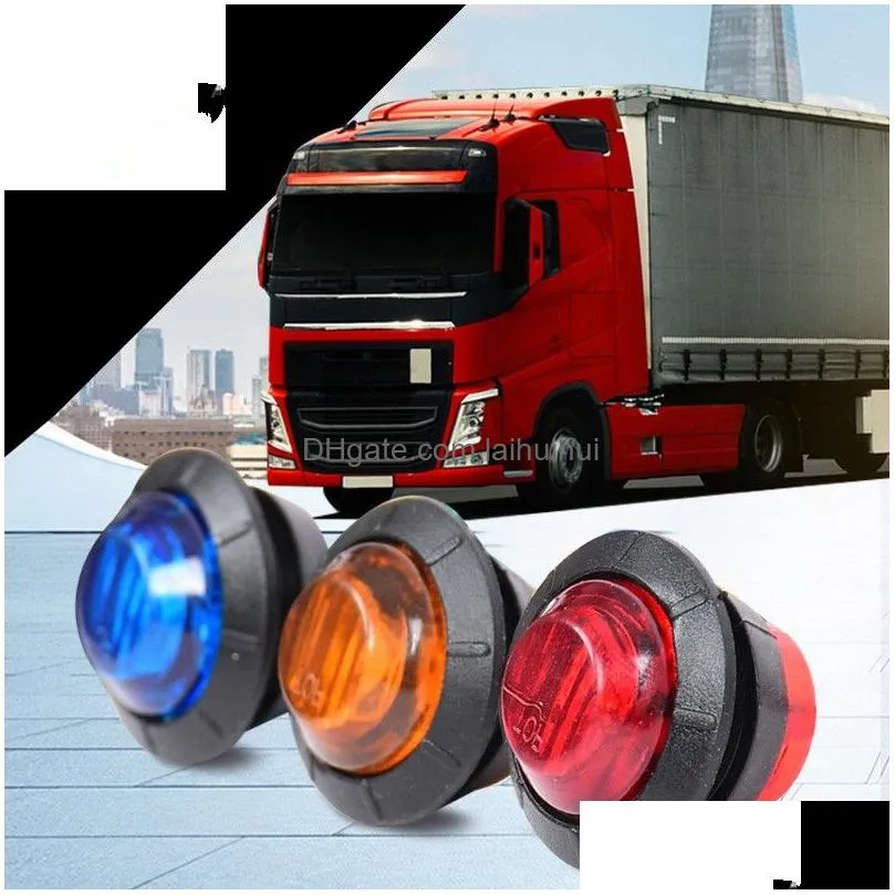 car 24vled light truck edge light signal light indicator light colorful crystal car light