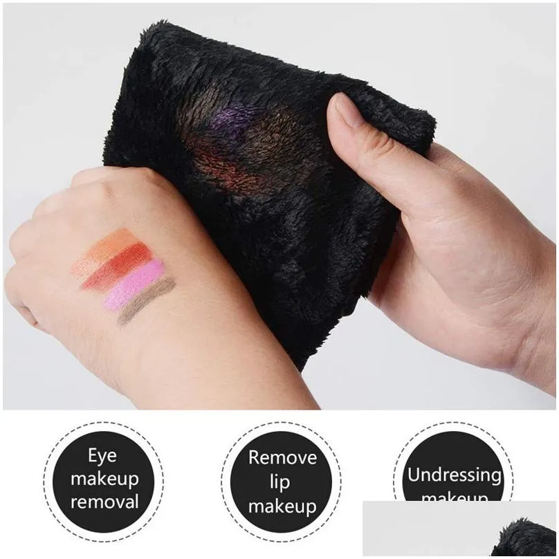 reusable makeup remover removal towel microfiber cloth pads face cleaner cleansing wipes skin care beauty tools
