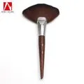 professional makeup artist long wood handle classic soft wavy bristle 130 large round cosmetic tools powder brush for face and