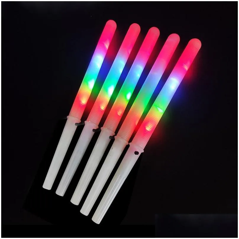 100pcs party lights christmas decorations led light up cotton candy cones colorful glowing marshmallow sticks impermeable colorful glow