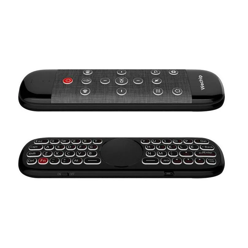 wechip w2 pro air mouse voice remote control microphone w1/w2/r2 2.4g wireless mini keyboard gyroscope for android tvbox mini pc