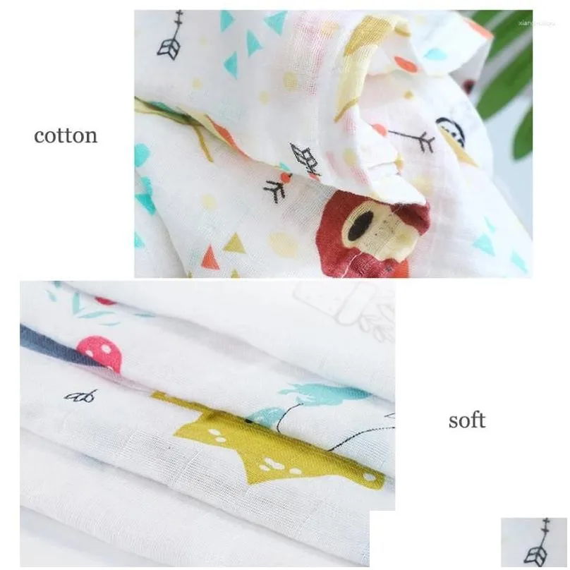 blankets baby bath towel 120x110cm muslin swaddle wrap cotton beach shower blanket cute soft two layer gauze infant stroller cover