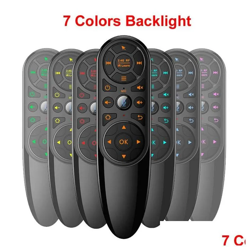 q6 pro voice remote control 2.4g wireless air mouse gyroscope ir learning for android tv box h96 x96 max plus x96 mini