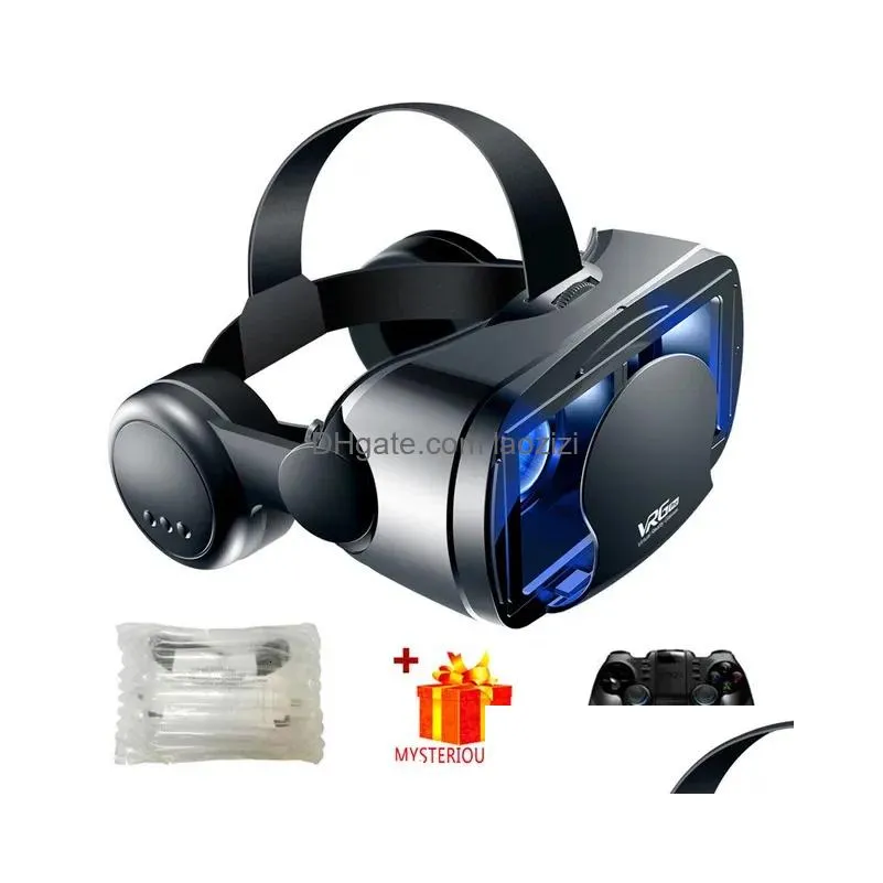 shinecon vr glasses 3d headset virtual reality devices helmet viar lenses goggle for smartphone cell phone smart with controller