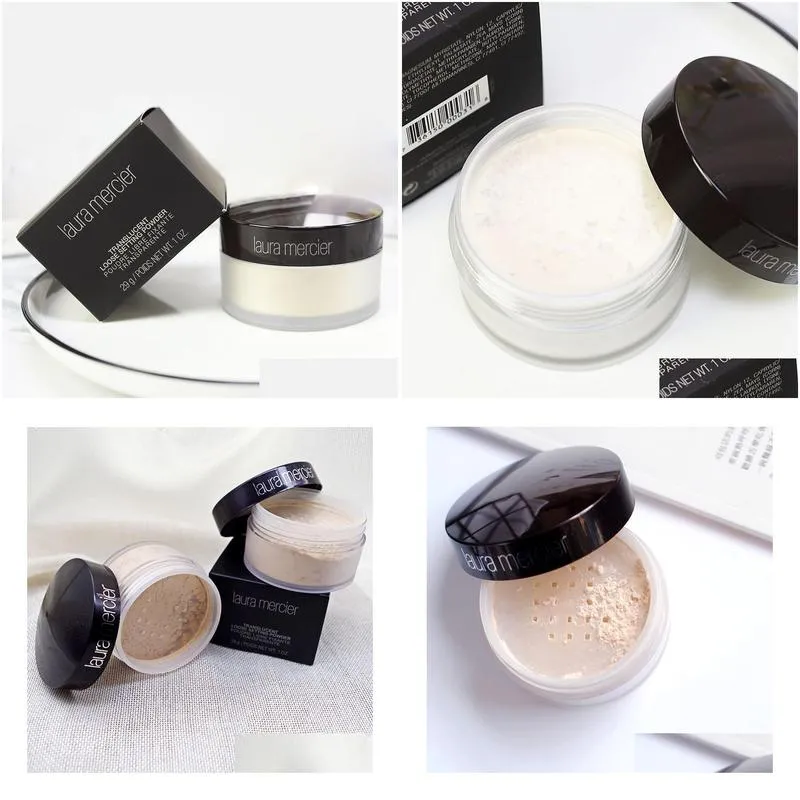 Face Powder Drop Package In Black Box Laura Mercier Foundation Loose Setting Fix Makeup Min Pore Brighten Concealer Delivery Health B Dhixz