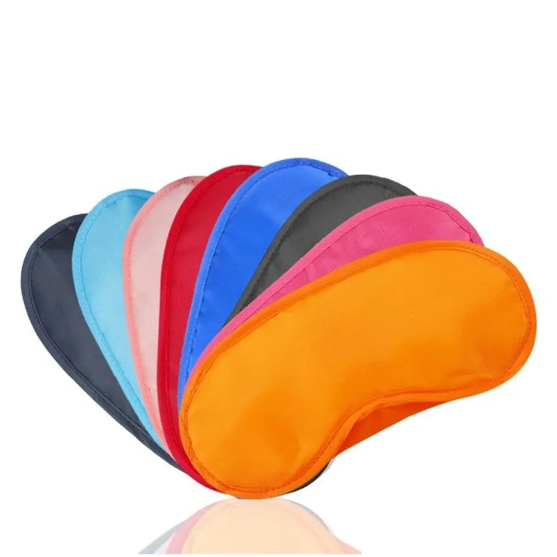 Sleep Masks 4 Layers Mask Polyester Sponge Shade Nap Er Blindfold For Slee Travel Soft 20 Colors Drop Delivery Health Beauty Vision C Dh3Fz