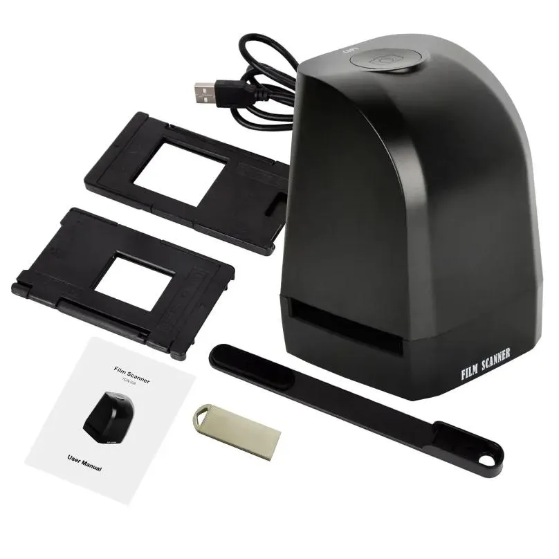 film slide scanner converter portable negative 8 megapixel cmos convert 35mm/135mm slides to digital jpeg po