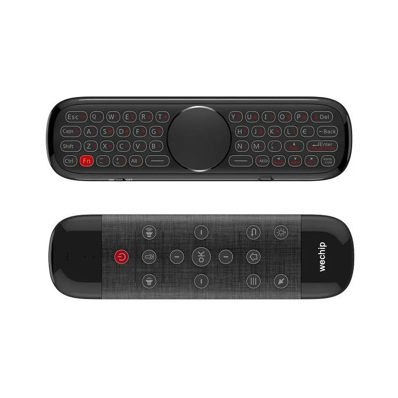 wechip w2 pro air mouse voice remote control microphone w1/w2/r2 2.4g wireless mini keyboard gyroscope for android tvbox mini pc