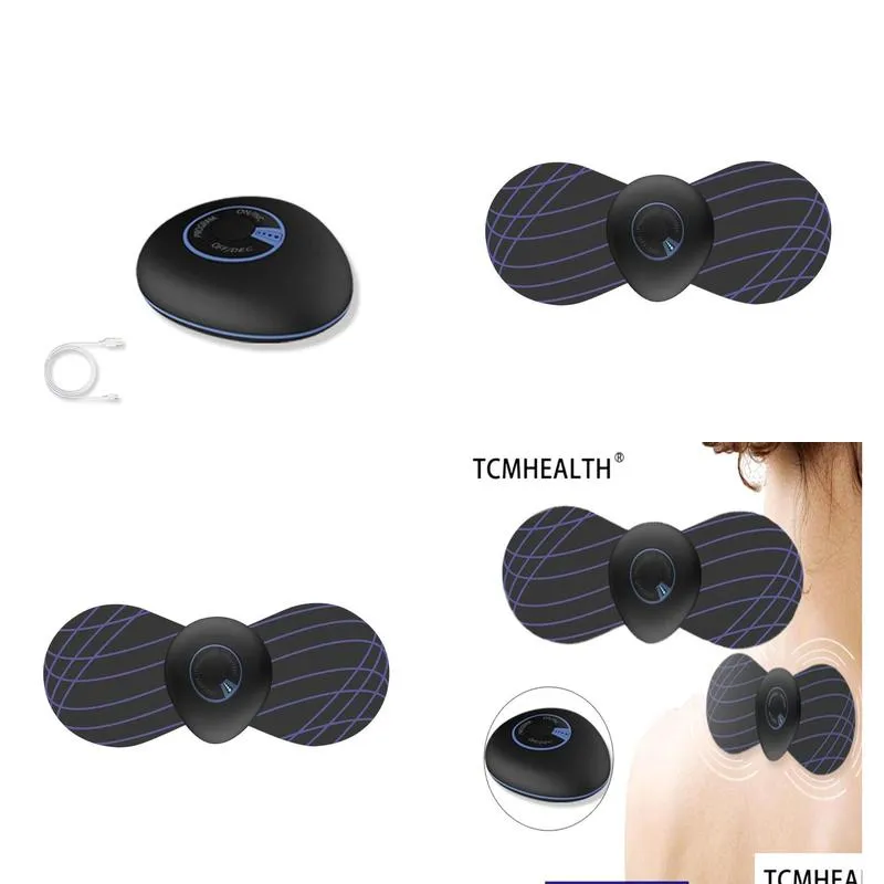 portable neck body massager meridian massager elief pain mini electric convenient intelligent cervical massage sticker2070520