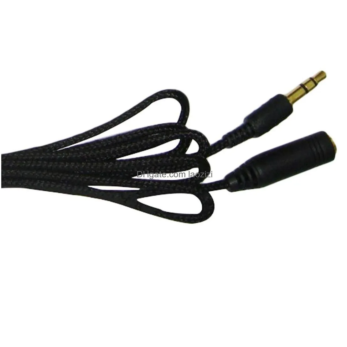 3.5mm stereo audio earphone extension cable 5m//1.5m ultra long for headphone computer cellphone mp3/4