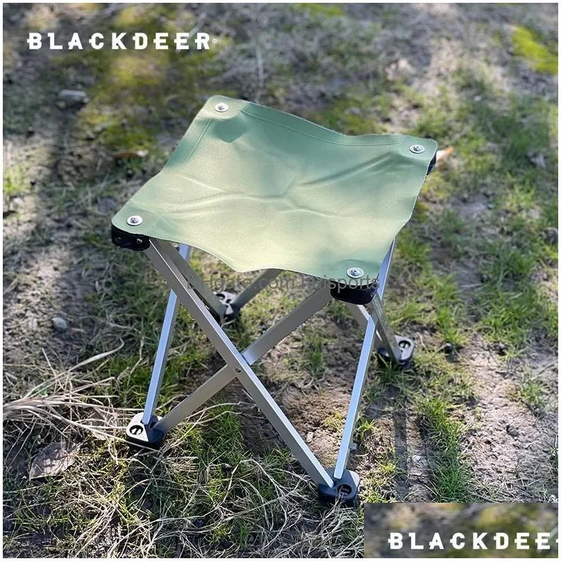 camp furniture blackdeer portable folding camping chair foldable stool black small aluminum oxford seat outdoor for fishing hiking travel