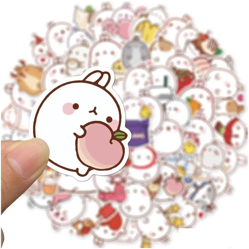 50 pcs/lot wholesale lovely animals stickers pet sticker for kids toys waterproof sticker for notebook skateboard laptop luggage car