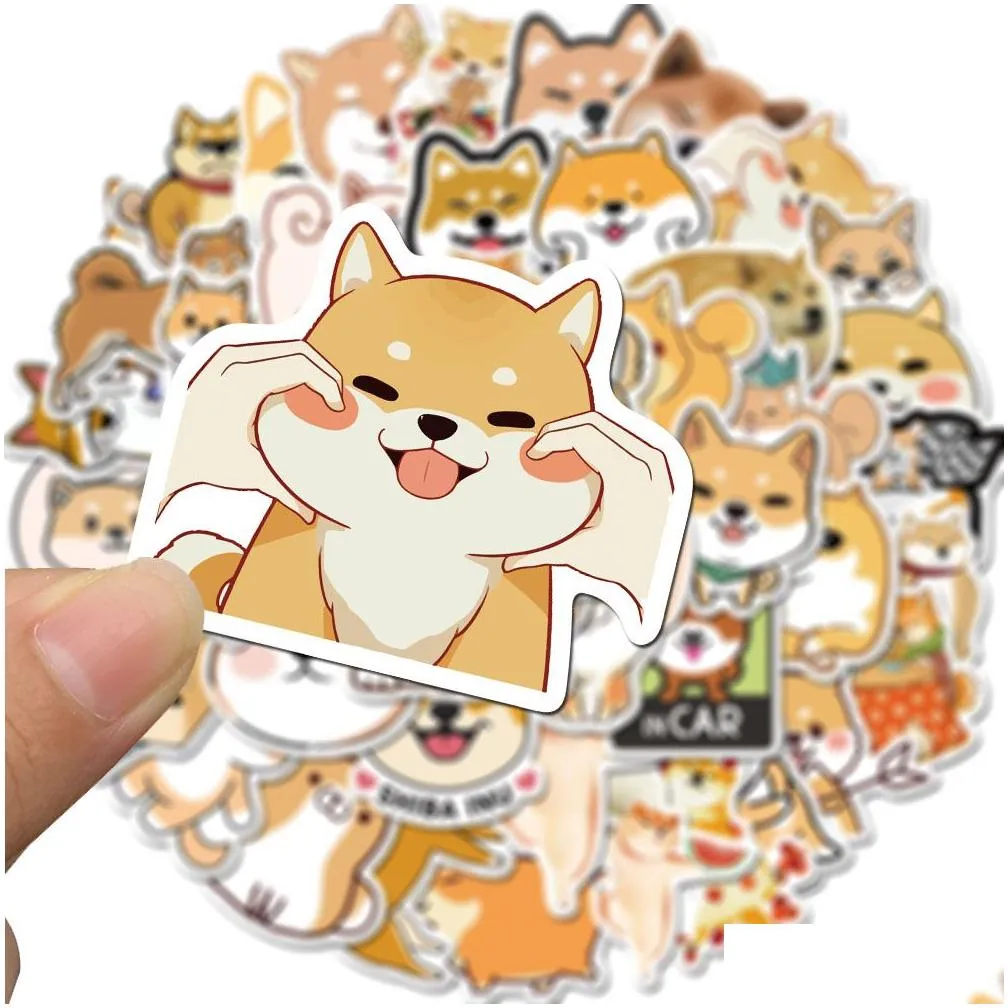 50 pcs/lot wholesale lovely animals stickers pet sticker for kids toys waterproof sticker for notebook skateboard laptop luggage car