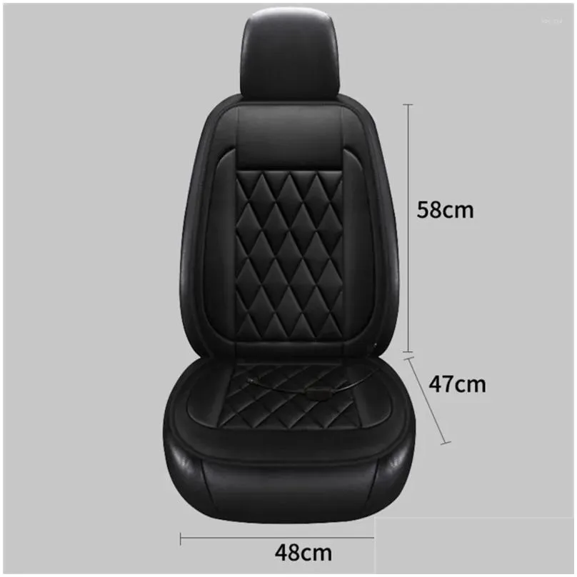 car seat covers 2pcs winter set heating 12v driver cover thermal cushion vehicle heated seats