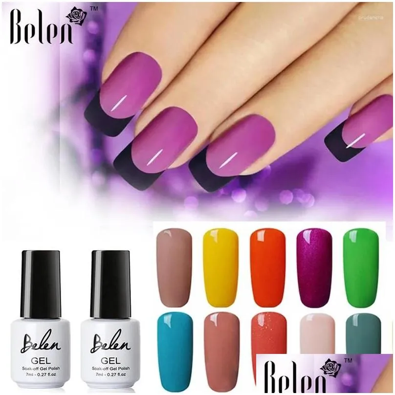 nail gel belen 7ml polish varnish uv led top color series base coat lamp art design lacquer