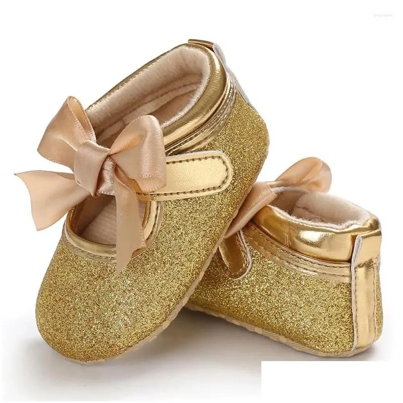 first walkers baby gold princess shoes comfortable soft infant kids girl sole crib toddler born sandals