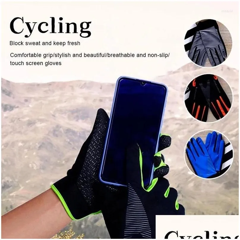 cycling gloves men`s bike motorcycle all touch screen gym training outdoor fishing