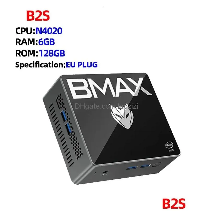 bmax mini pc b2s windows 11 os 6gb ram 128gb rom n4020 micro desktop computer dual-band wifi mini pc usb 3.0 bluetooth 4.2 240104