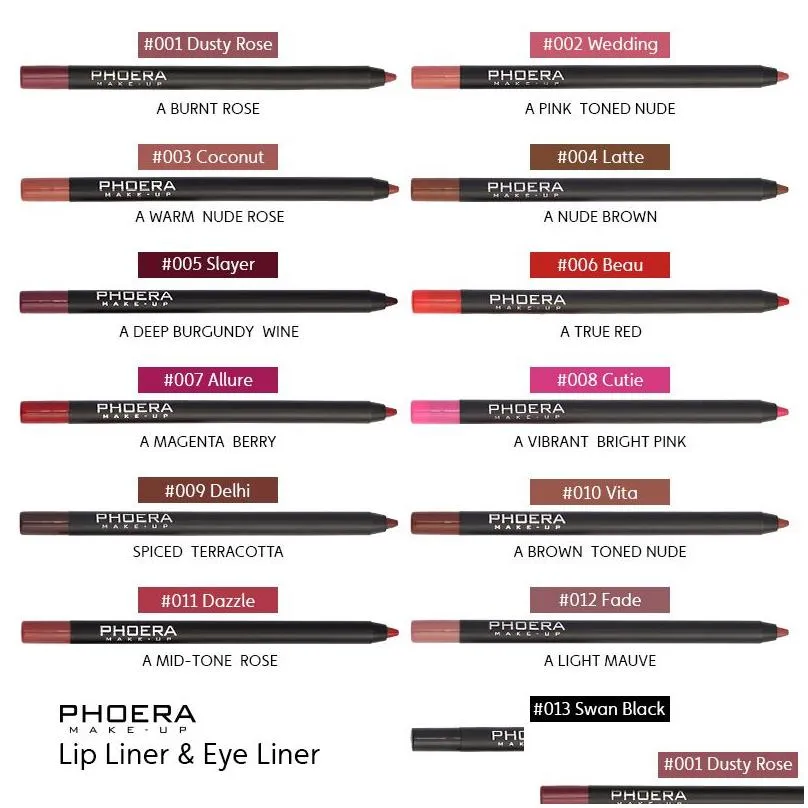 Lip Pencils Cosmetic Lipstick Professional Matte Waterproof Lady Charming Liner Contour Makeup Tool Drop Delivery Health Beauty Lips Dhd6M