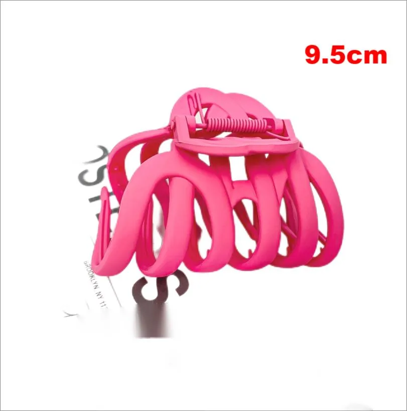9.5cm frosted hair clips shark claw clip ponytail hair accessories shaped design five circle fashion clamps hairpin hair jewelry
