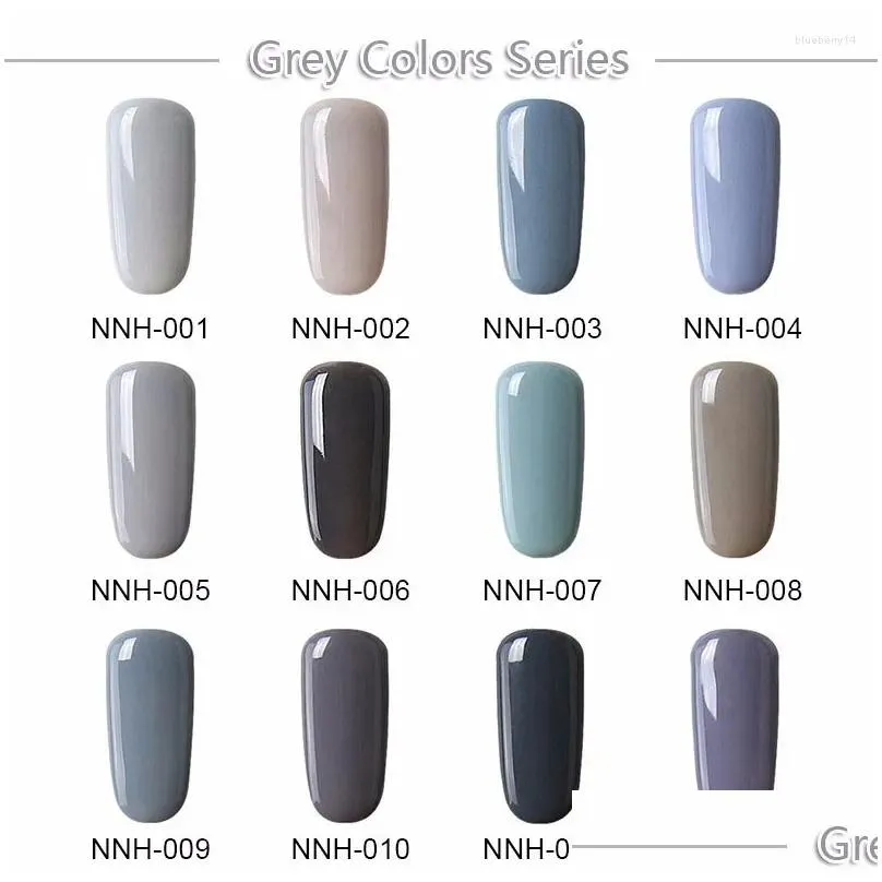 nail gel belen 7ml gray black white color polish uv led lamp semi permanent soak off hybrid varnish diy art lacquer