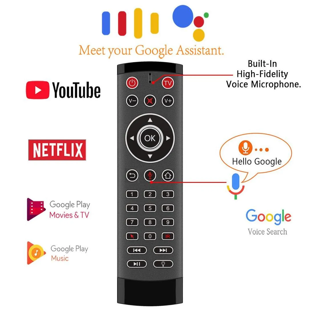 new t1 pro voice remote control 2.4ghz wireless air mouse t1pro gyro for android tv box