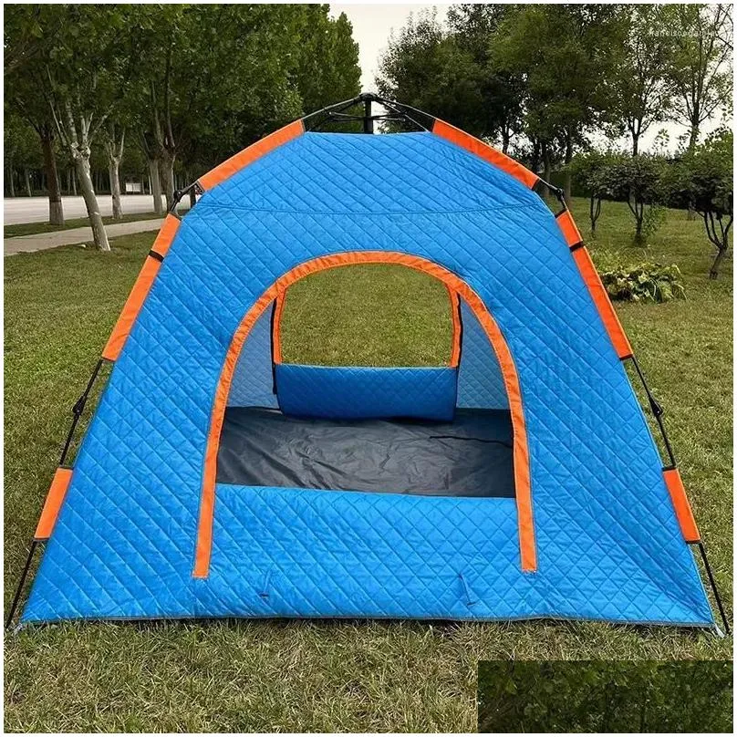 tents and shelters yousky ice fishing tent thickened winter 3-4 people rainproof house with cotton